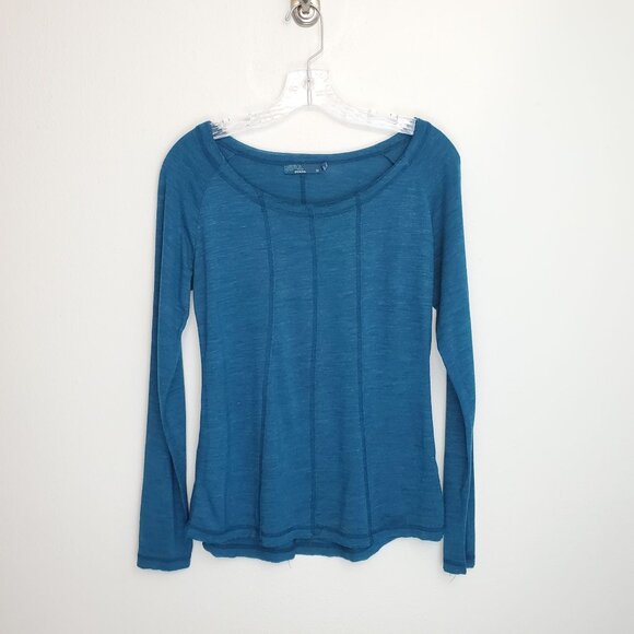 Prana Chrissa long-sleeve top, women's, teal - Picture 1 of 9